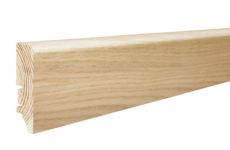 Plinthe bois P6P chêne vernis blanc